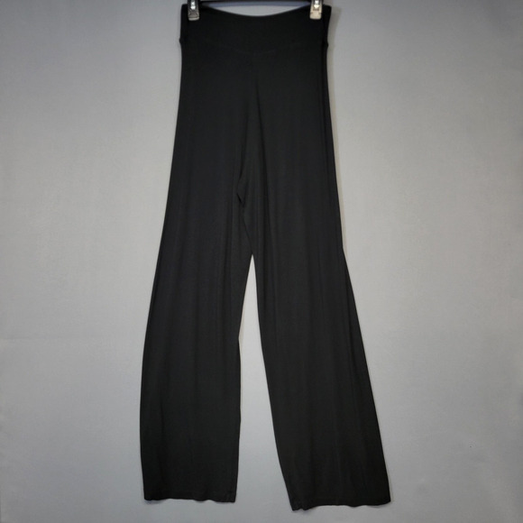 Victoria's Secret Pants Womens Small Black Modal Soft Wide Leg Palazzo Lounge - Picture 12 of 14